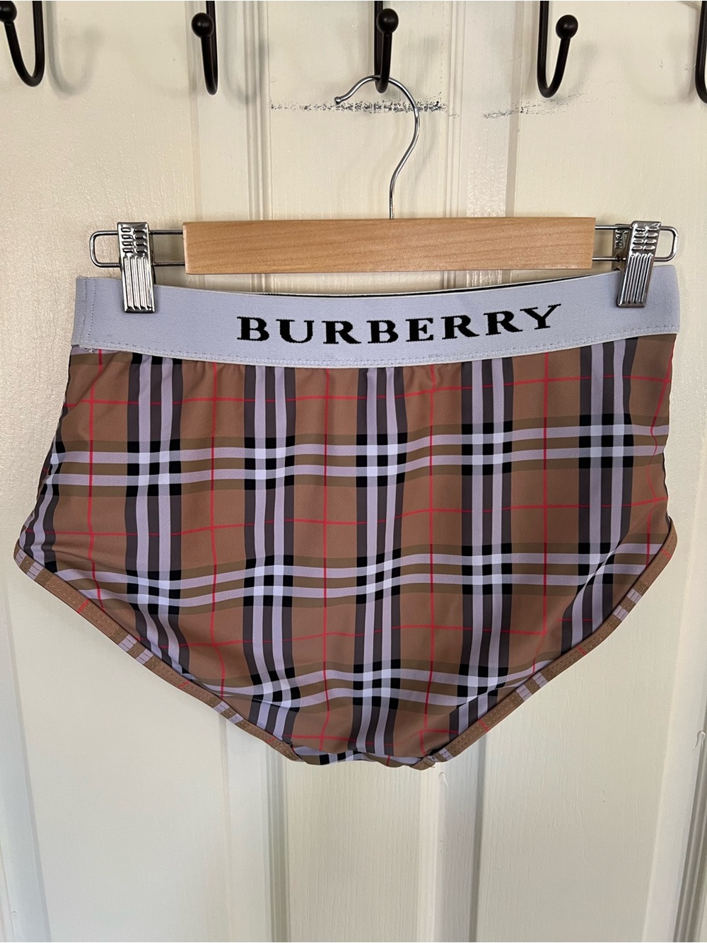 Burberry Nova Check Bikini Bottoms Logo Waist Swim Bottoms XL - Picture 8 of 10